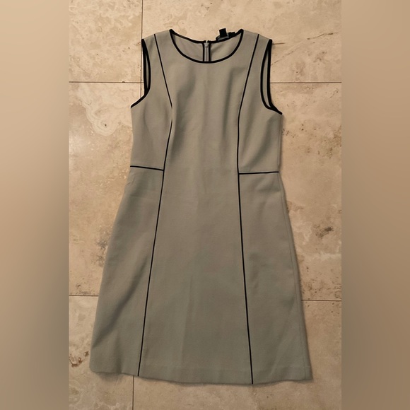 DKNY ● Beige A-Line Dress with Black Detail - Picture 1 of 2
